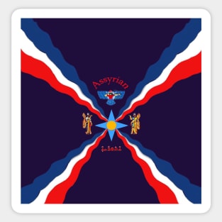 ASSYRIAN Flag & Symbols Sticker